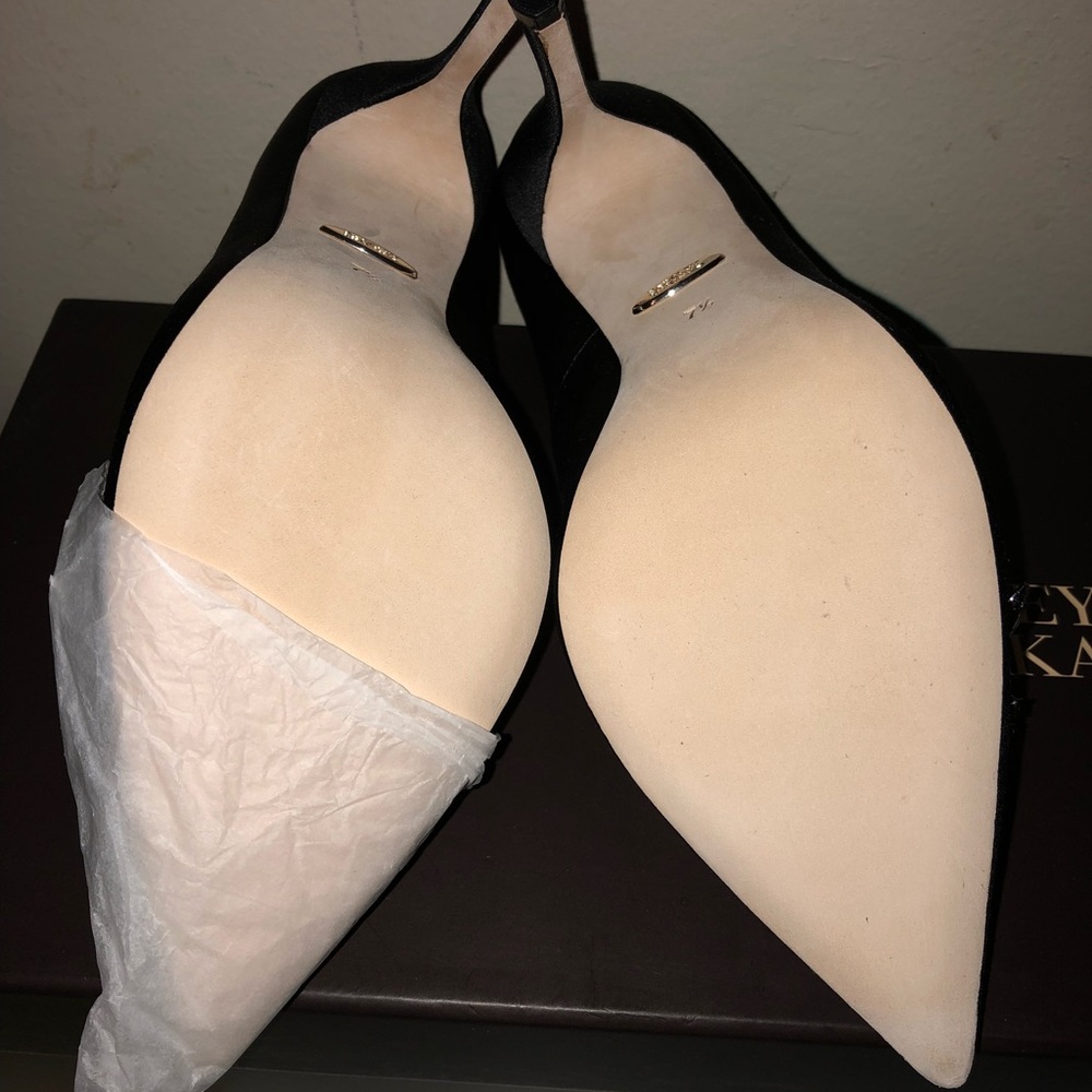 COPY - Satin Rhinestone Pumps - Picture 4 of 4